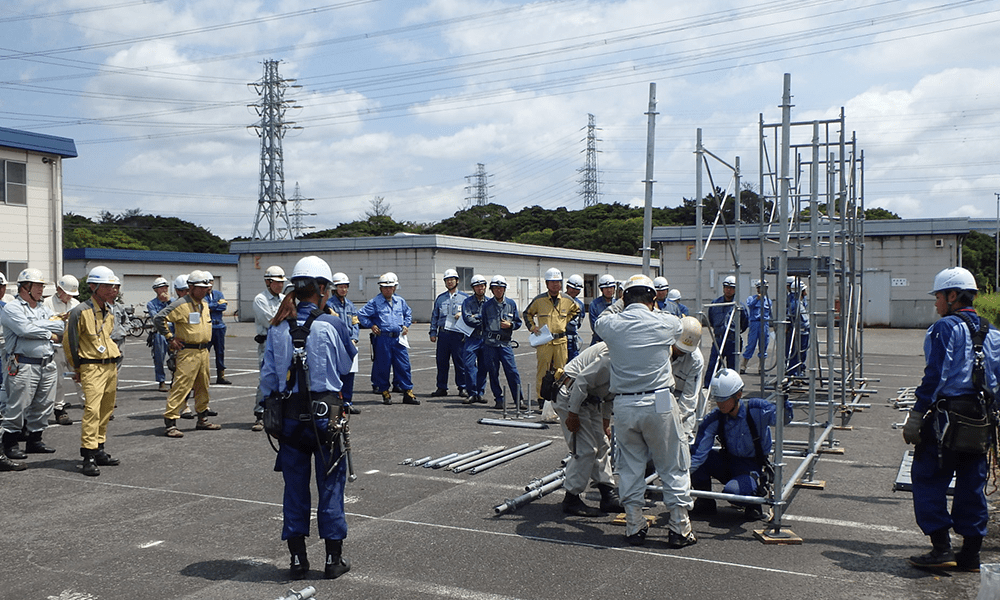 足場に対する安全啓蒙活動
